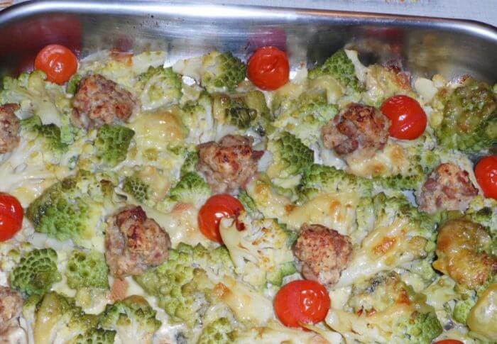 Gratin de chou romanesco au Morbier