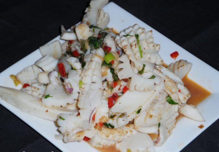 Blancs de seiches à la Thaï
