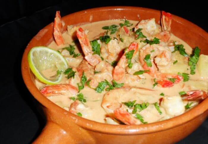 Gambas au curry et à l&rsquo;ananas Victoria