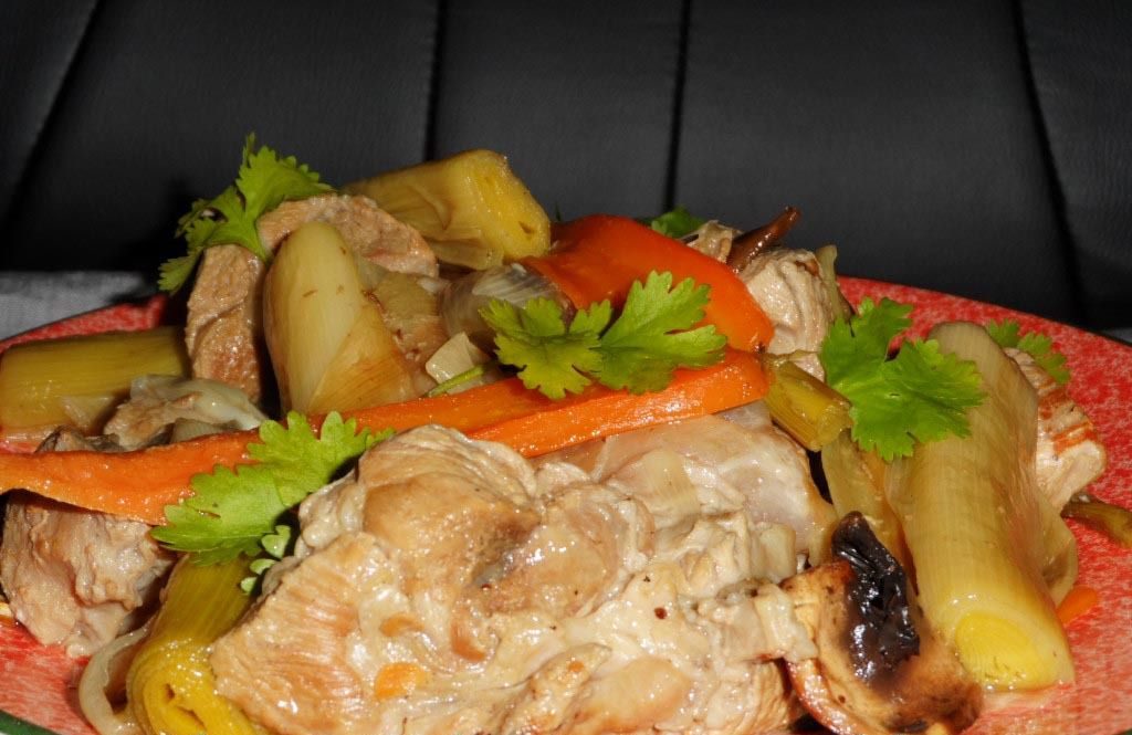 photo de sauté de veau à la thaï