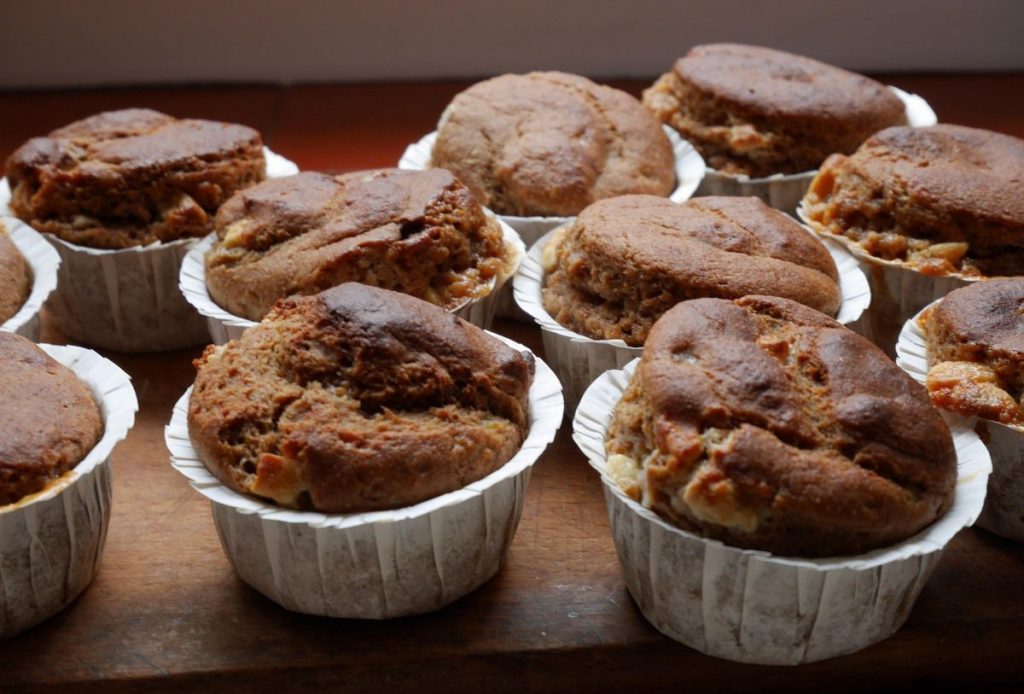photo muffins au chocolat blanc et au caramel de beurre salé