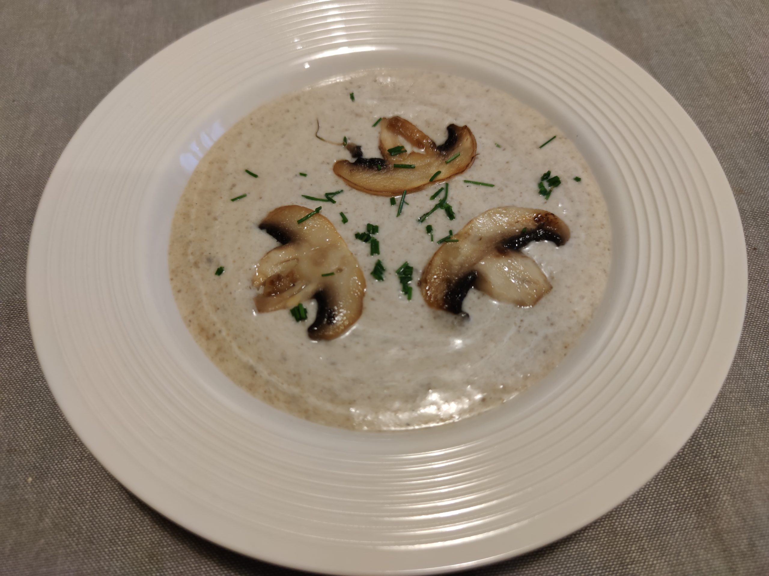 photo de la soupe de champignons de Paris