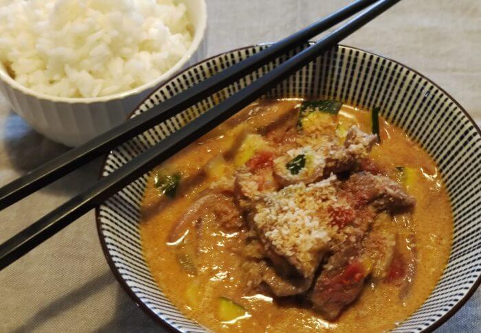Curry rouge au boeuf
