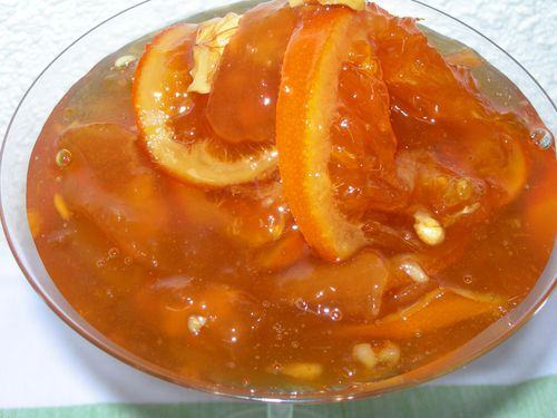 photo de confiture de poires à l'orange