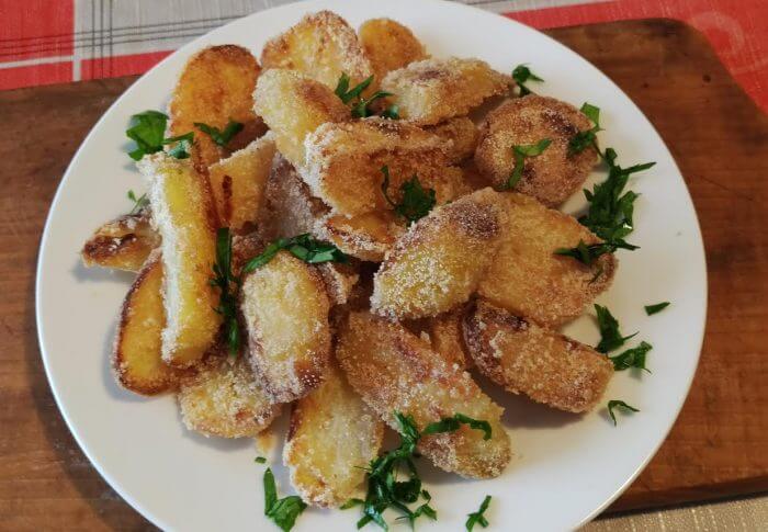 Pommes de terre panées à la semoule