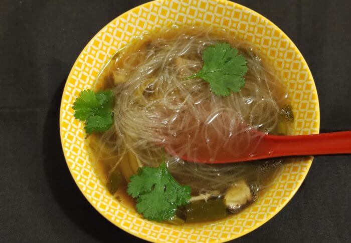soupe asiatique à la coriandre