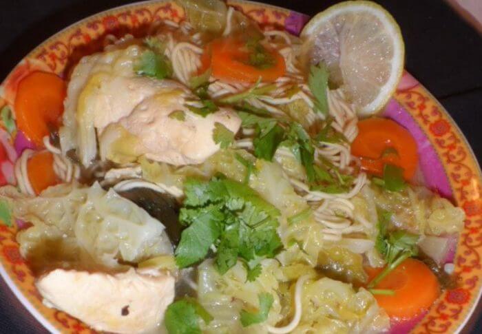 Soupe d&rsquo;inspiration asiatique