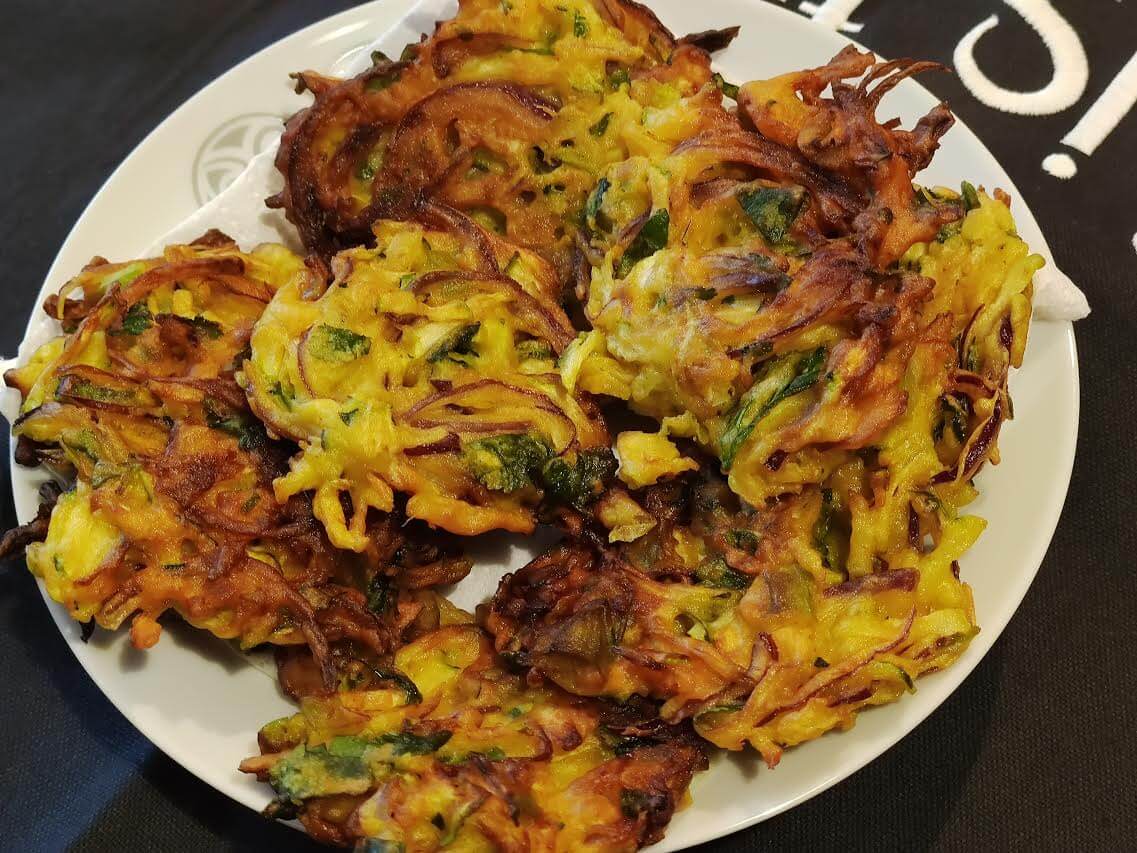 photo de Beignets de légumes à la farine de pois chiche