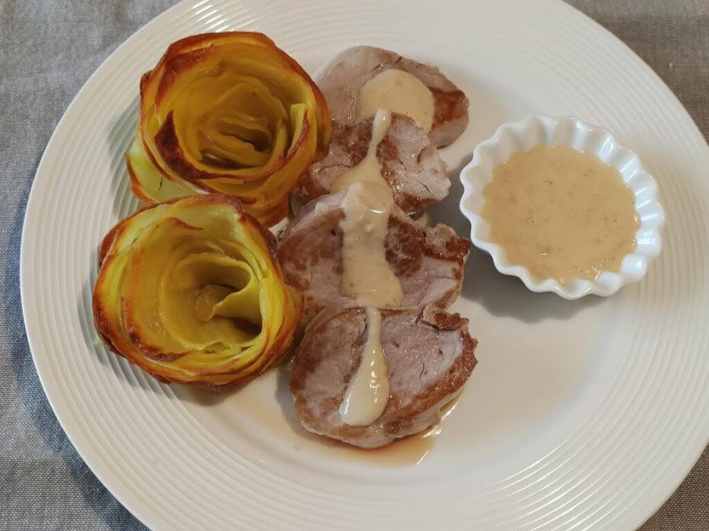 photo de Filet mignon de porc sauce foie gras