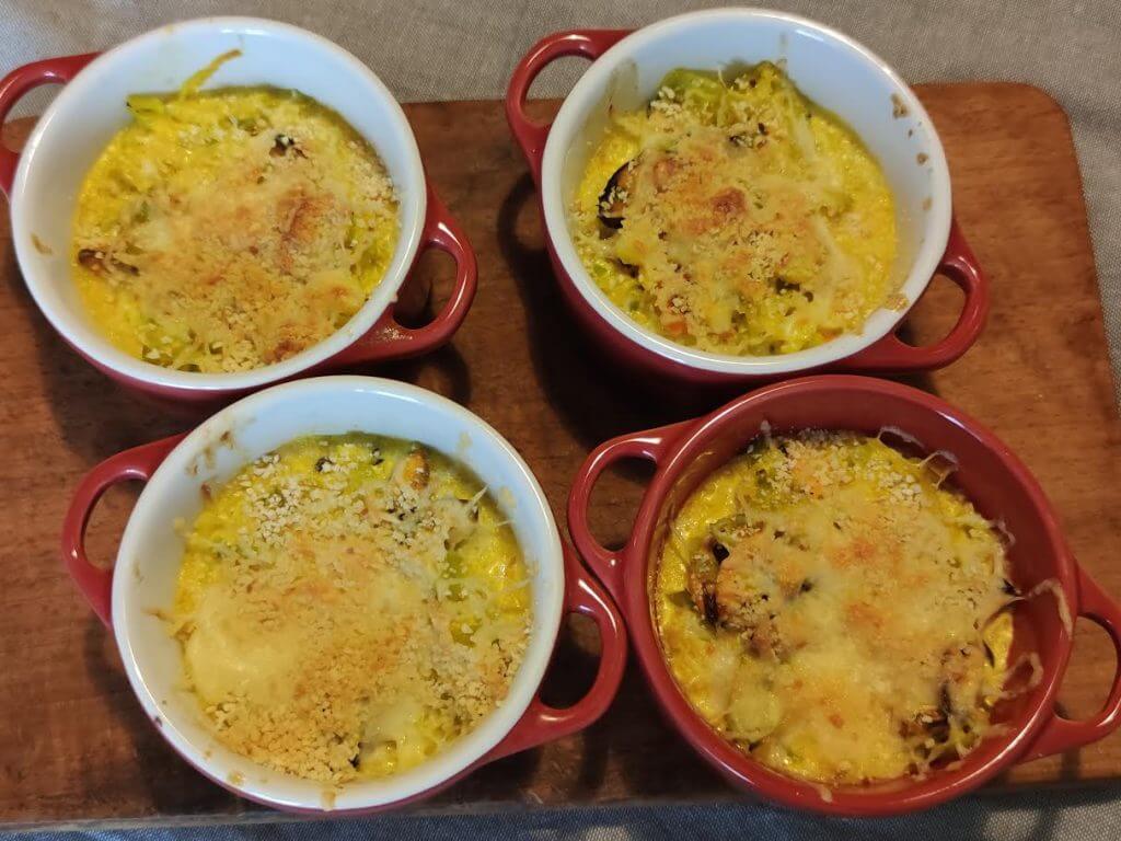 photo de Gratin de moules au safran