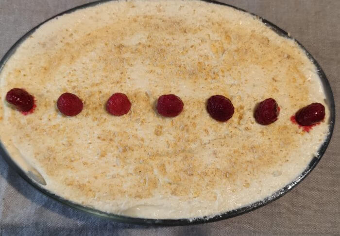 Tiramisu aux framboises