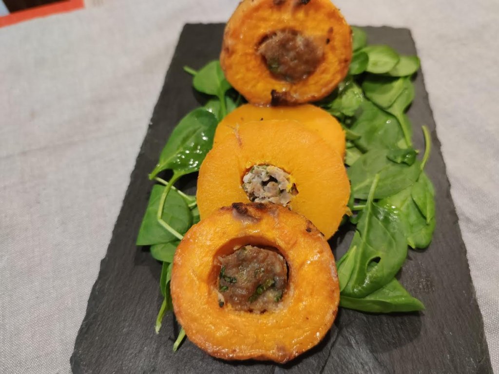 photo de Butternut farcie, épices thaï