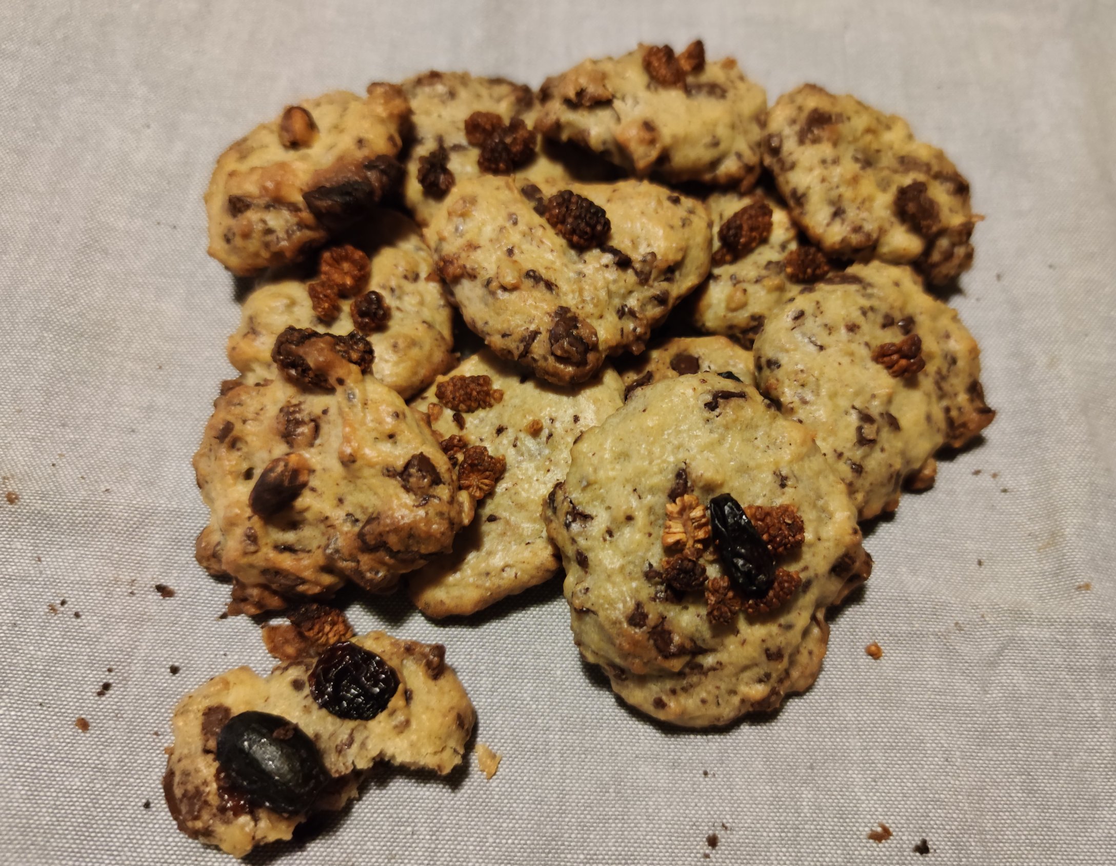 photo de Cookies aux fruits secs et chocolat