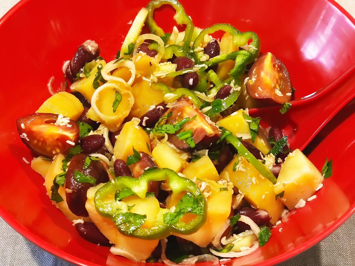 photo de Salade de pommes de terre saveurs asiatiques