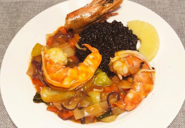 Crevettes à l&rsquo;aigre douce