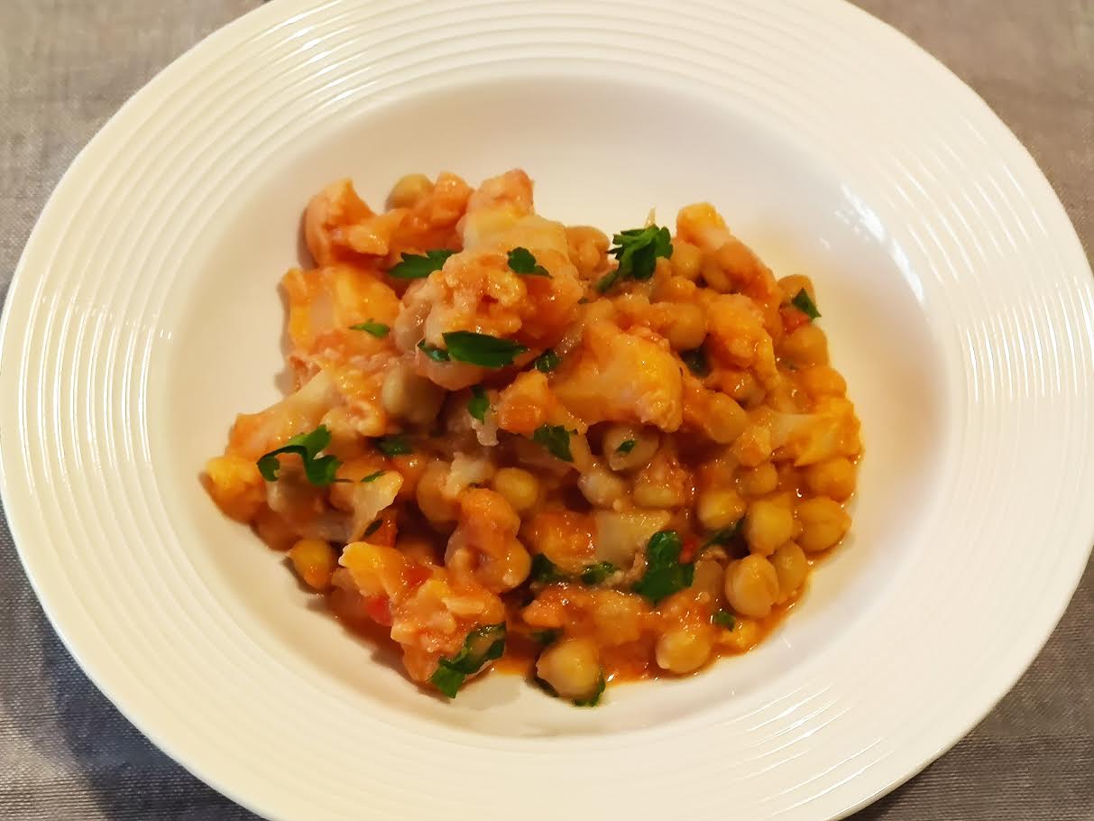 photo de Curry au chou fleur et aux pois chiche