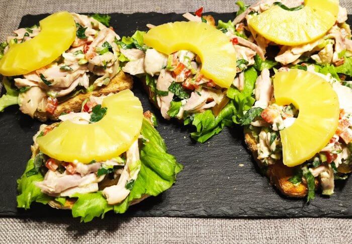 Sandwiches au poulet fumé