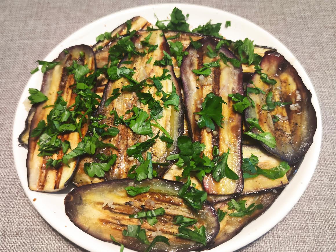 photo de Aubergines grillées et persillées