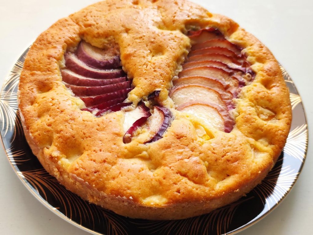 photo de Gâteau aux pêches