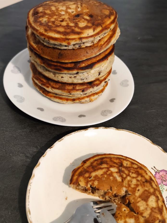 photo de Pancakes à la banane et aux pépites de chocolat