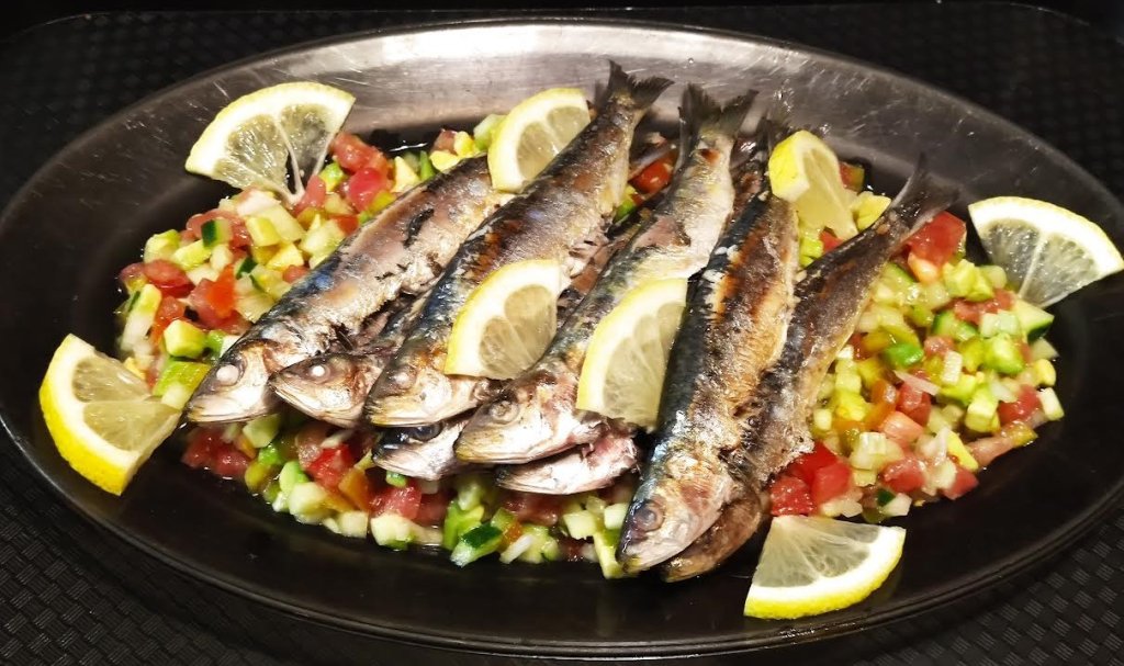 photo de Sardines grillées et tartare de légumes