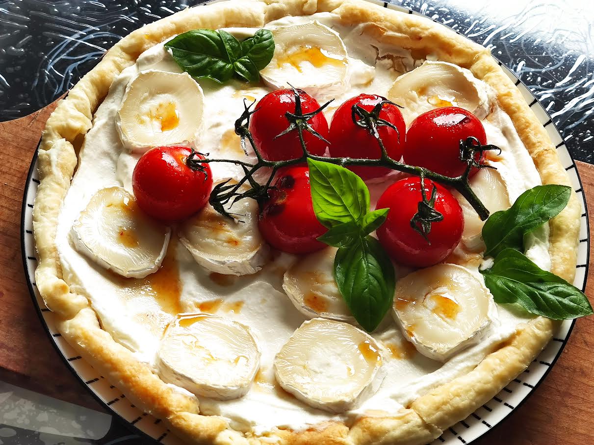 photo de Tarte chèvre miel