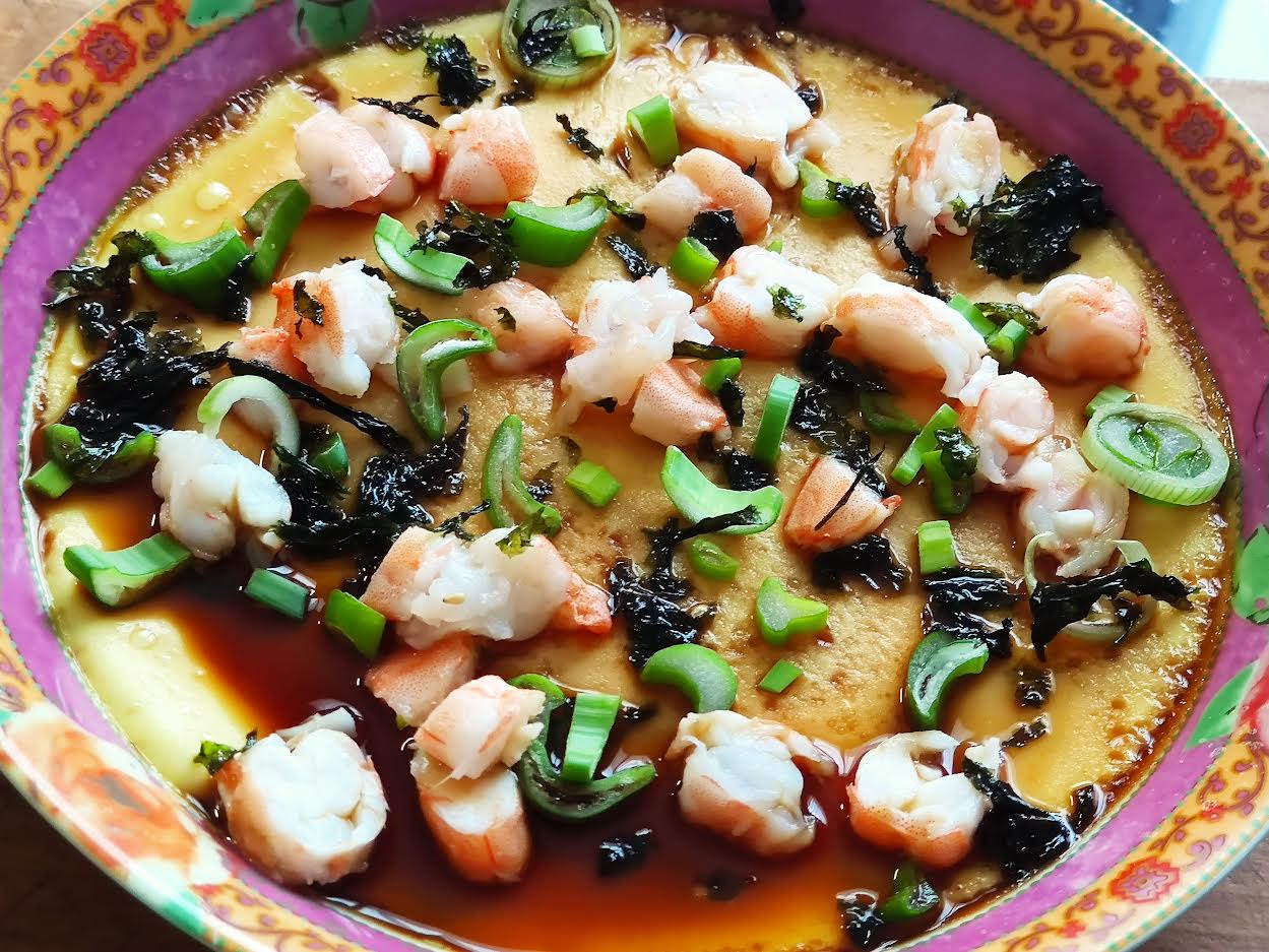 photo de Flan japonais aux crevettes