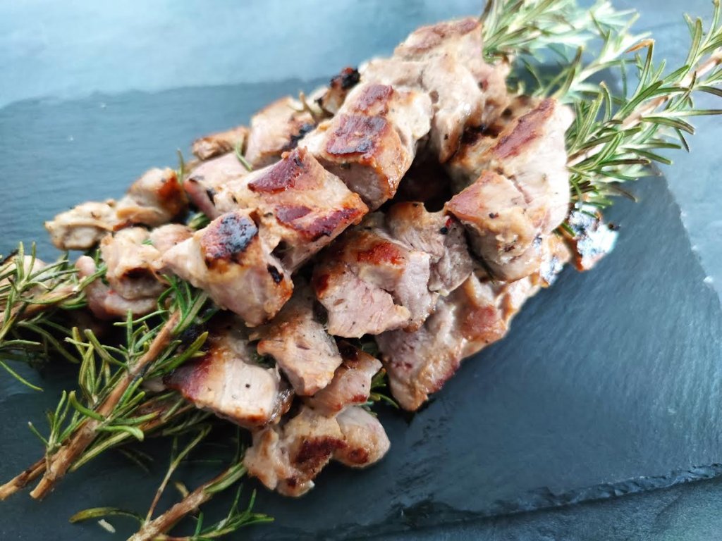 photo de Brochettes de porc marinées