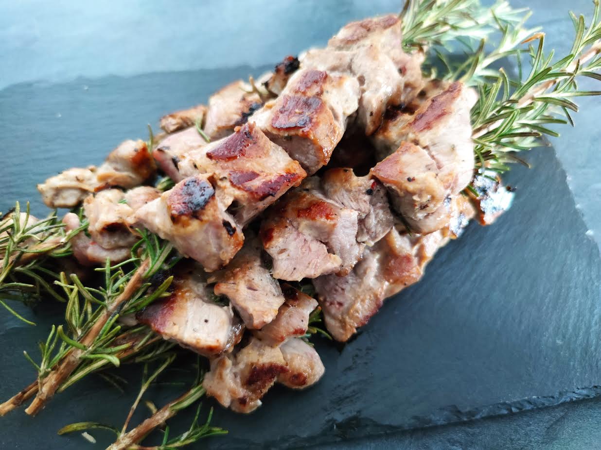 photo de Brochettes de porc marinées