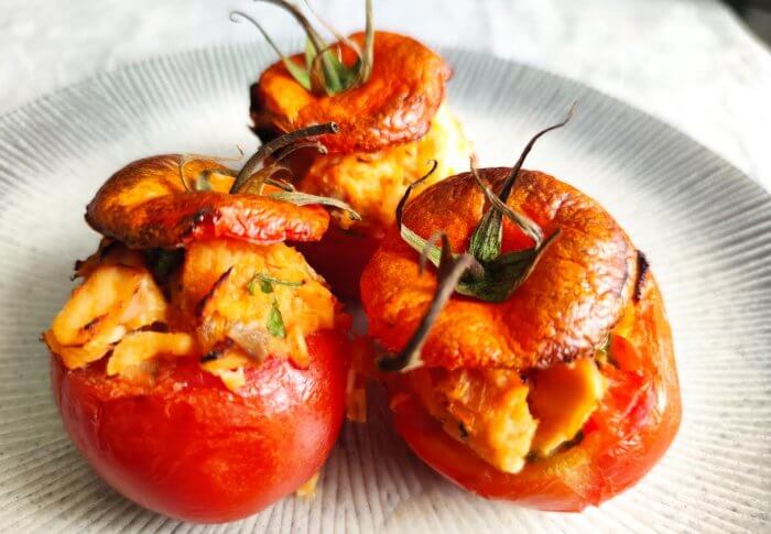 Tomates farcies au saumon