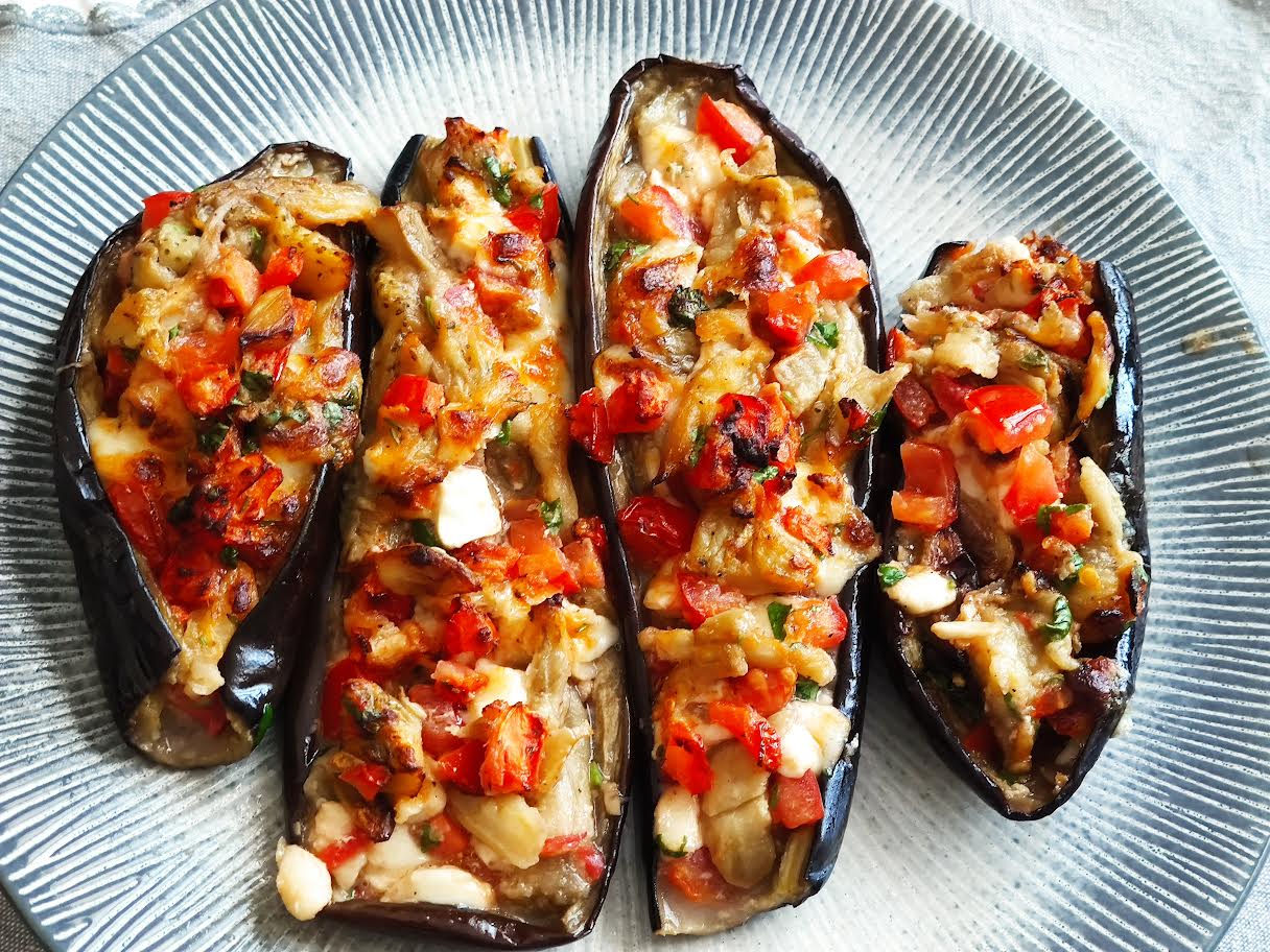 photo de Aubergines farcies à la mozzarella