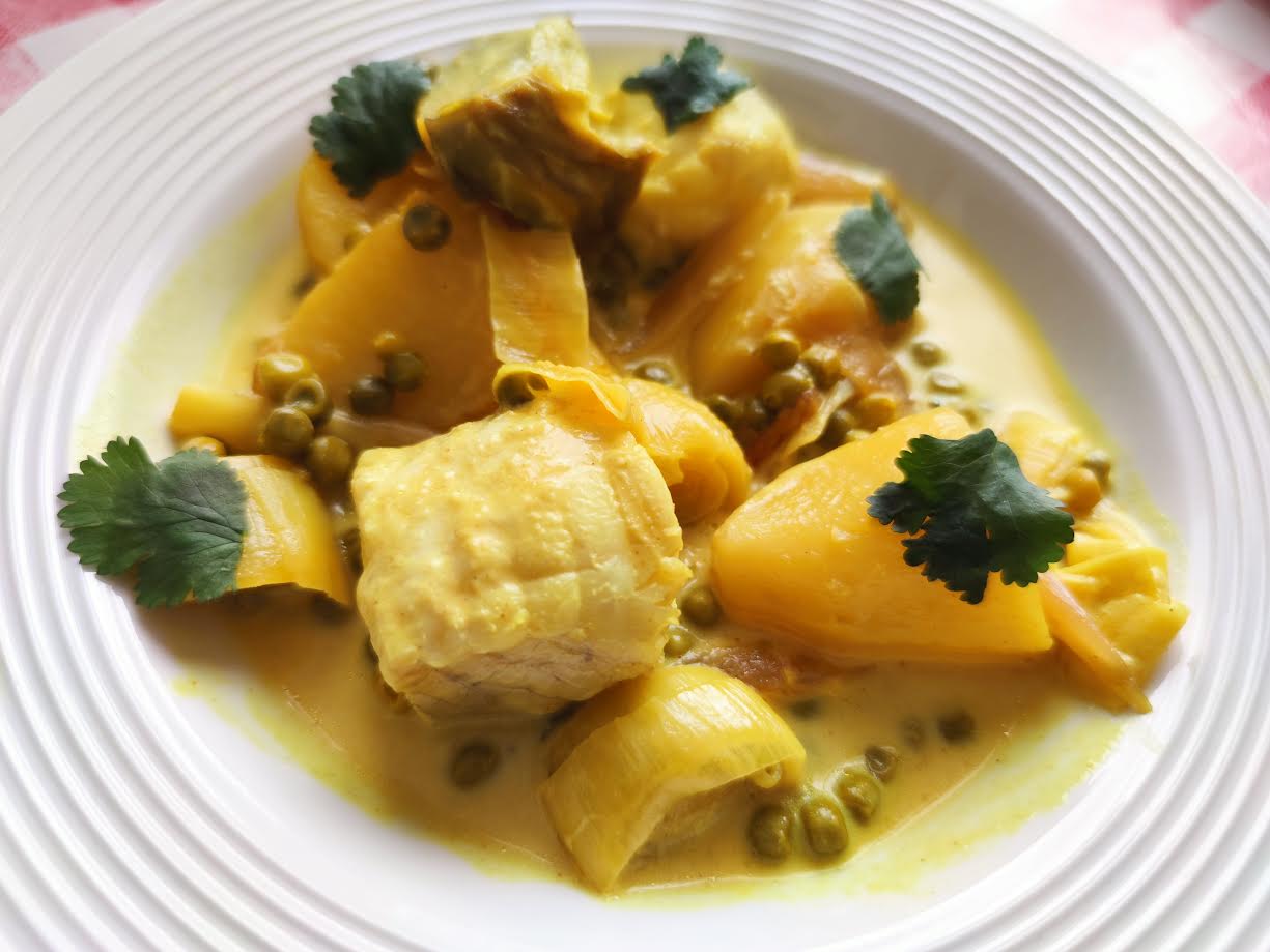 photo de Lotte aux légumes et au curcuma