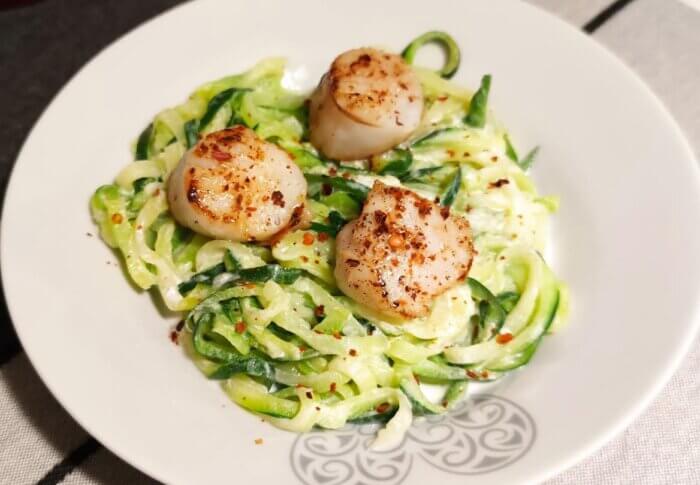Coquilles Saint-Jacques aux courgettes