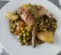 Cuisses de lapin aux petits pois