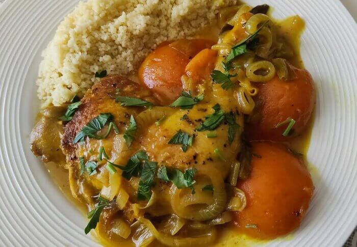 Poulet aux abricots