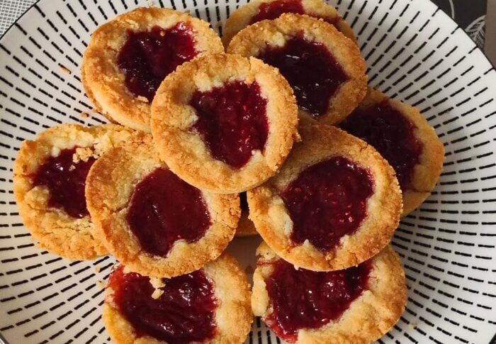 Gâteaux friables à la fraise