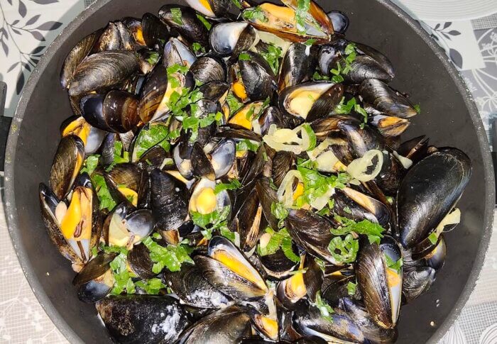 Moules au curry façon thaï