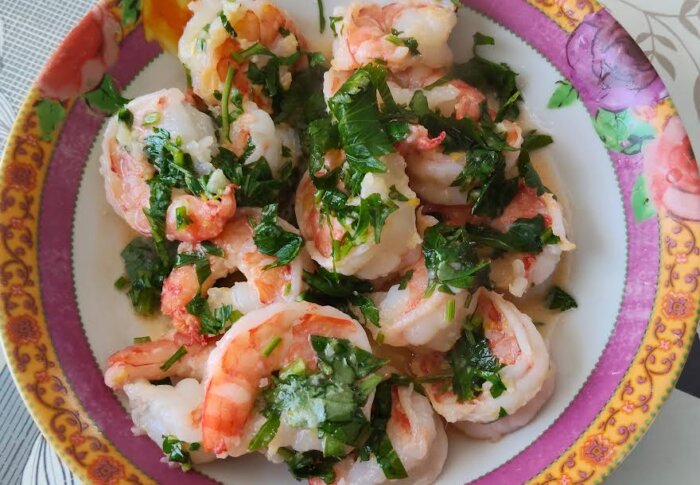 Crevettes à la gremolata au citron