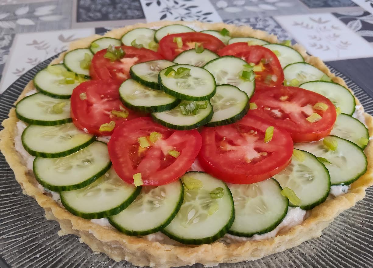 photo de Tarte thon crudités