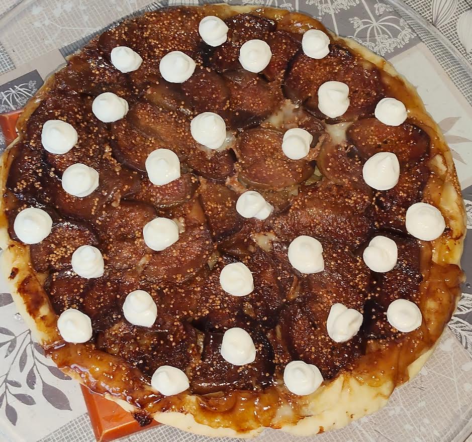 photo de Tatin aux figues et au fromage de chèvre