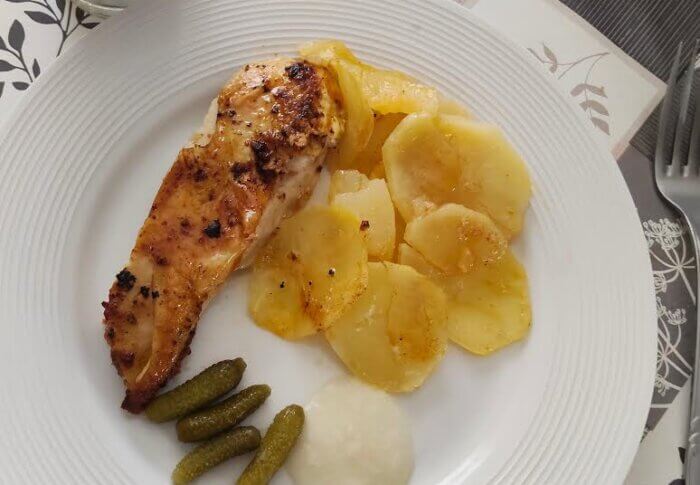 Poulet libanais et sa sauce toum