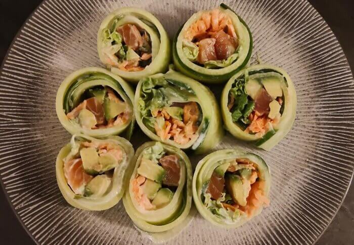 Concombre façon sushis