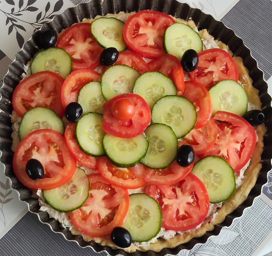 photo de Tarte thon crudités