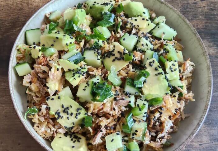 Riz crispy au thon