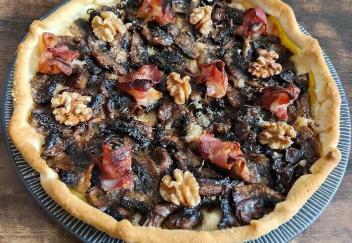 Tarte aux champignons